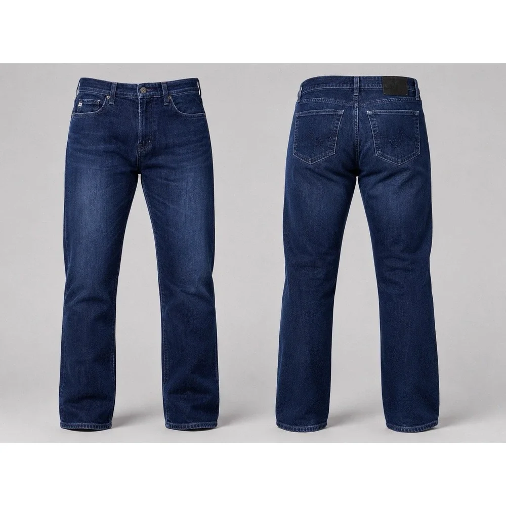 AG Adriano Goldschmied The Graduate Denim Jeans Men's 34x32 Straight Light Wash